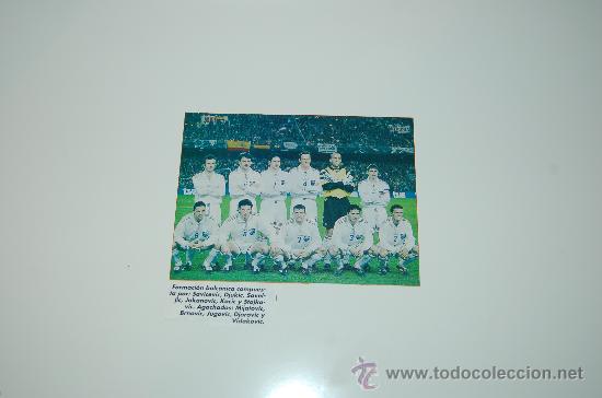 Collezionismo sportivo: SELECCI&Oacute;N DE F&Uacute;TBOL DE YUGOSLAVIA: Recorte de 1998