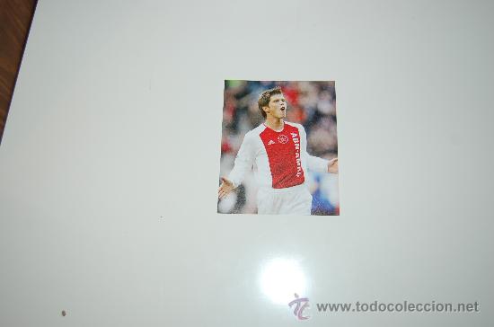 Sports collectibles: AJAX DE AMSTERDAM: Recorte de KLAAS JAN HUNTELAAR. Hacia 2007