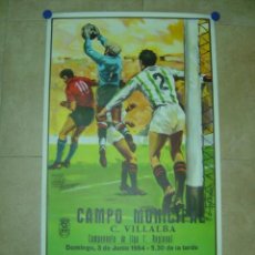 Coleccionismo deportivo: AÑO 1984 - CARTEL FUTBOL 1º REGIONAL - U.D.C. VILLALBA (MADRID) - SAN PEDRO