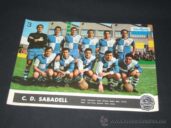Coleccionismo deportivo: C.D. SABADELL  -  1967 - TELE EXPRES - - Foto 1