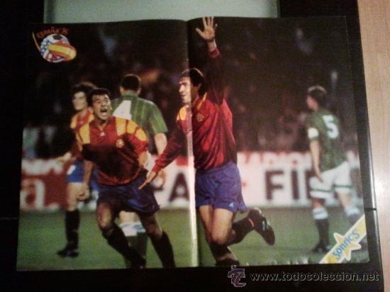 Coleccionismo deportivo: POSTER JULIO SALINAS Y CLAUDIO ESPA&Ntilde;A