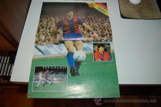 Coleccionismo deportivo: BAR&Ccedil;A: P&oacute;ster de ESTELLA. 1981 - Foto 1