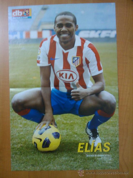 Sports collectibles: POSTER ELIAS (ATLETICO DE MADRID) 2010-2011. REVISTA DON BALON - NUEVO