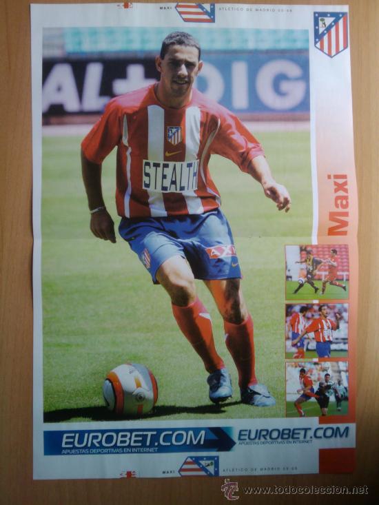 Colecionismo desportivo: POSTER GRANDE DOBLE  -MAXI R. - PETROV (ATLETICO DE MADRID)  2005-2006 - REVISTA DIARIO MARCA