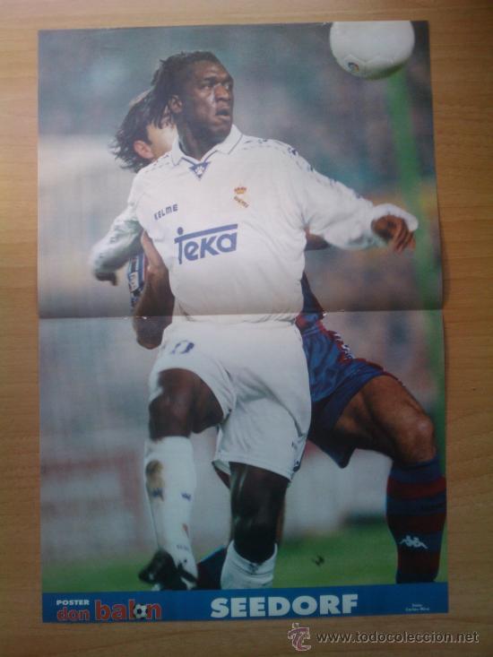 Coleccionismo deportivo: POSTER SEEDORF (REAL MADRID) 97-98. REVISTA DON BALON -