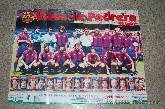 Coleccionismo deportivo: POSTER DEL BA&Ccedil;A  -  VISCA LA PEDRERA - MIDE 80 X 60 CM -