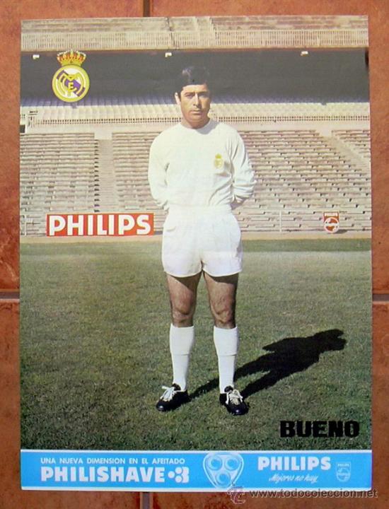 Collectionnisme sportif: Real Madrid - Bueno - Poster tama&ntilde;o 41x30 - a&ntilde;os 70
