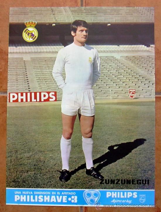Sammelleidenschaft Sport: Real Madrid - Zunzunegui - Poster tama&ntilde;o 41x30 - a&ntilde;os 70