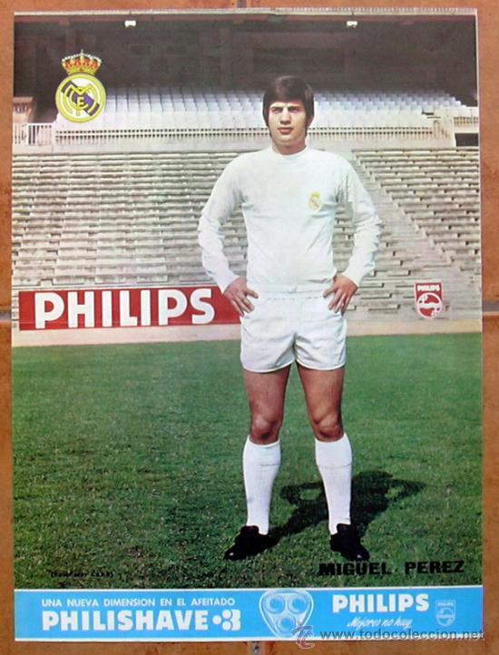 Sammelleidenschaft Sport: Real Madrid - Miguel P&eacute;rez - Poster tama&ntilde;o 41x30 - a&ntilde;os 70