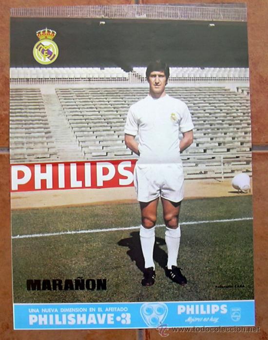 Sammelleidenschaft Sport: Real Madrid - Mara&ntilde;&oacute;n - Poster tama&ntilde;o 41x30 - a&ntilde;os 70