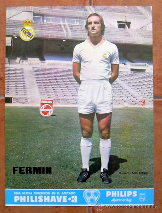 Sammelleidenschaft Sport: Real Madrid - Fermin - Poster tama&ntilde;o 41x30 - a&ntilde;os 70
