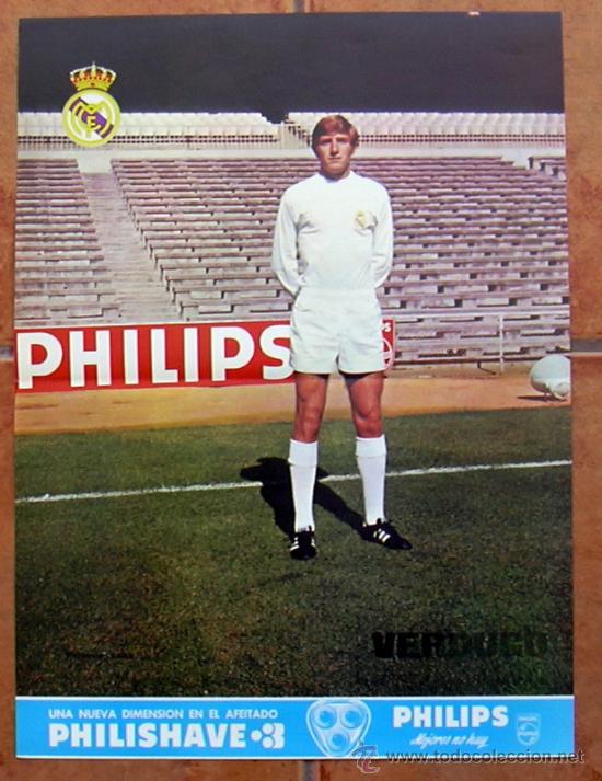 Sammelleidenschaft Sport: Real Madrid - Verdugo - Poster tama&ntilde;o 41x30 - a&ntilde;os 70