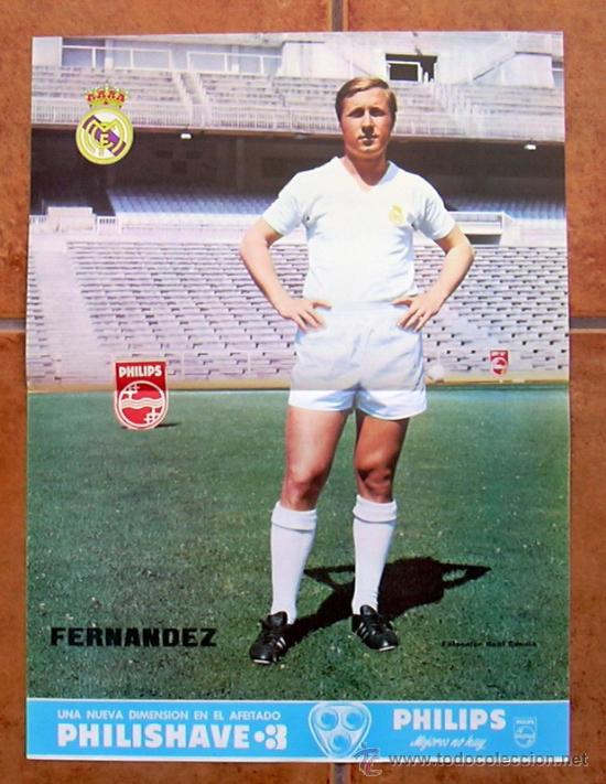 Sammelleidenschaft Sport: Real Madrid - Fern&aacute;ndez - Poster tama&ntilde;o 41x30 - a&ntilde;os 70