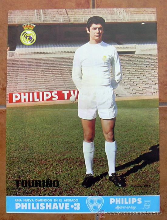 Sammelleidenschaft Sport: Real Madrid - Touri&ntilde;o - Poster tama&ntilde;o 41x30 - a&ntilde;os 70