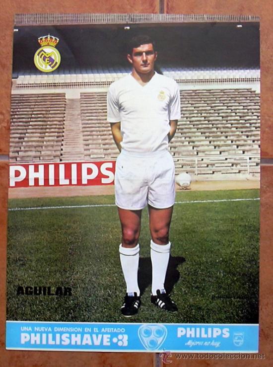 Sammelleidenschaft Sport: Real Madrid - Aguilar - Poster tama&ntilde;o 41x30 - a&ntilde;os 70