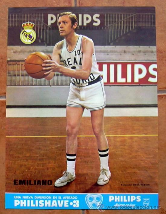 Collectionnisme sportif: Real Madrid - Emiliano - Poster tama&ntilde;o 41x30 - a&ntilde;os 70
