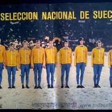 Coleccionismo deportivo: POSTER AS COLOR Nº 144 SELECCIÓN NACIONAL DE SUECIA. Lote 31857450