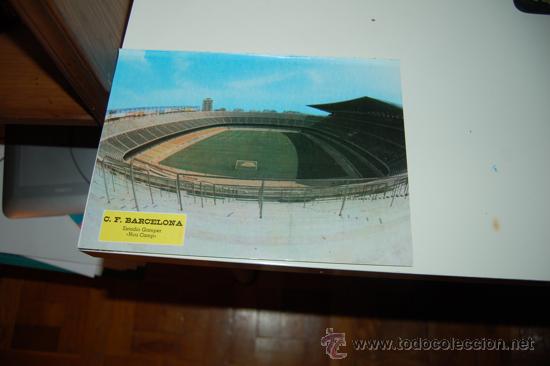Coleccionismo deportivo: BAR&Ccedil;A: Minip&oacute;ster del CAMP NOU. 1973 - Foto 1
