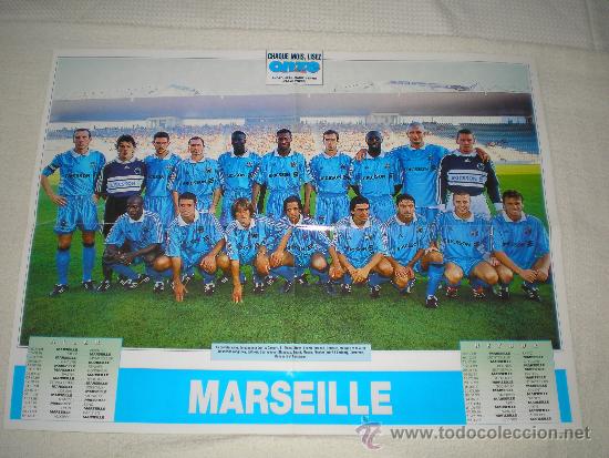 Coleccionismo deportivo: POSTER MARSELLA 98-99 - Foto 1