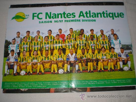 Demi-page Poster France Football - FCN Nantes, Saison 1989/90, Vintage