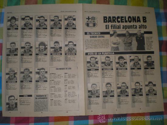 Coleccionismo deportivo: POSTER BAR&Ccedil;A B 92-93 - Foto 2