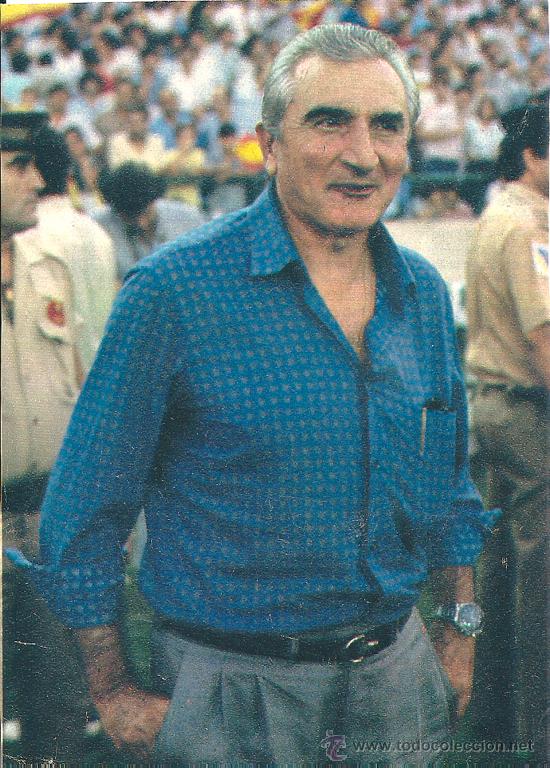 Collectionnisme sportif: SELECCI&Oacute;N ESPA&Ntilde;OLA DE F&Uacute;TBOL: Recorte del seleccionador MIGUEL MU&Ntilde;OZ, a&ntilde;os 80