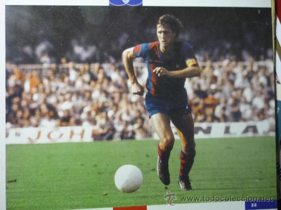 Coleccionismo deportivo: CLUB FUTBOL BARCELONA CRUYFF LAMINA CARTULINA