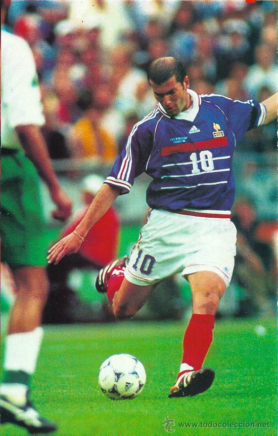Collectionnisme sportif: SELECCI&Oacute;N DE F&Uacute;TBOL DE FRANCIA: Gran recorte de ZINEDINE SIDANE