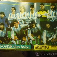 Collezionismo sportivo: POSTER CENTRAL FUTBOL REVISTA D.BALON SELECC.ARGENTINA