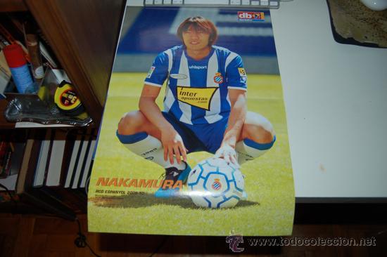 Coleccionismo deportivo: RCD. ESPA&Ntilde;OL: P&oacute;ster de NAKAMURA - Foto 1