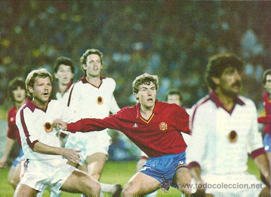 Collectionnisme sportif: SELECCI&Oacute;N ESPA&Ntilde;OLA DE F&Uacute;TBOL: Recorte de BUTRAGUE&Ntilde;O. &uacute;ltimos a&ntilde;os 80