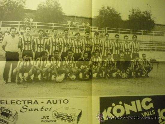 Sammelleidenschaft Sport: POSTER CENTRAL SEMANARIO EL PATI VALLS .- U.E.VALLS A&Ntilde;O 1989