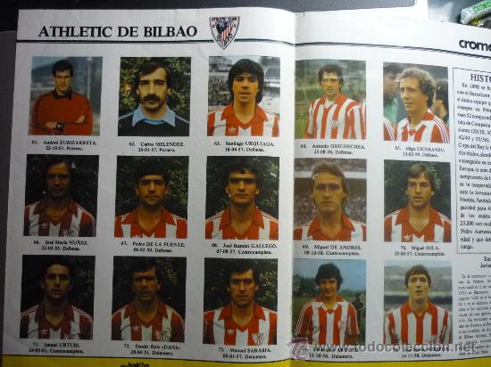 Coleccionismo deportivo: poster de futbol revista D.Bal&oacute;n con plantilla At.Bilbao