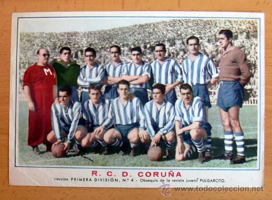 Collezionismo sportivo: Deportivo de La Coru&ntilde;a - L&aacute;mina tama&ntilde;o 24x17 - Obsequio de la revista Pulgarcito