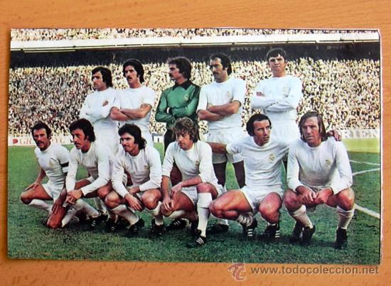 Collectionnisme sportif: Real Madrid 1975-1976 - L&aacute;mina tama&ntilde;o 24x15