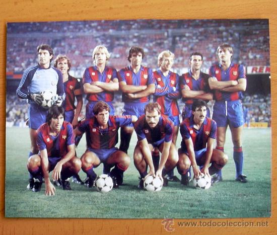 Collezionismo sportivo: F&uacute;tbol Club Barcelona 1984-1985, 84-85 - L&aacute;mina tama&ntilde;o 24x17 cm.