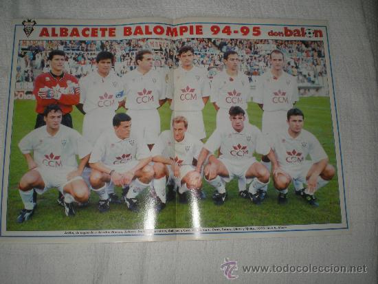 Coleccionismo deportivo: POSTER ALBACETE 94-95 - Foto 1