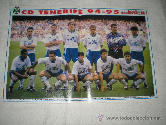 Coleccionismo deportivo: POSTER TENERIFE 94-95 - Foto 1