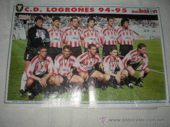 Coleccionismo deportivo: POSTER LOGRO&Ntilde;ES 94-95 - Foto 1