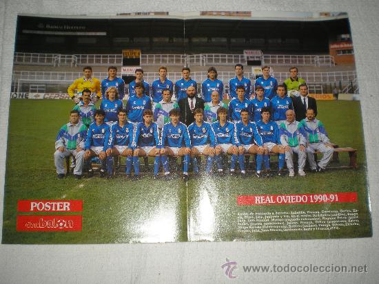 Coleccionismo deportivo: POSTER OVIEDO 90-91 - Foto 1