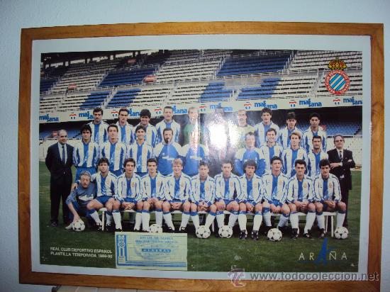 Coleccionismo deportivo: RCD Espa&ntilde;ol 89-90. Ara&ntilde;a. - Foto 2