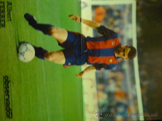 Collezionismo sportivo: poster jugador del fc barcelona albert ferrer-