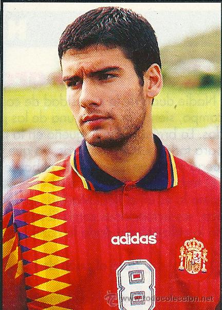 Collezionismo sportivo: SELECCION ESPA&Ntilde;OLA DE F&Uacute;TBOL: Recorte de PEP GUARDIOLA. 1994