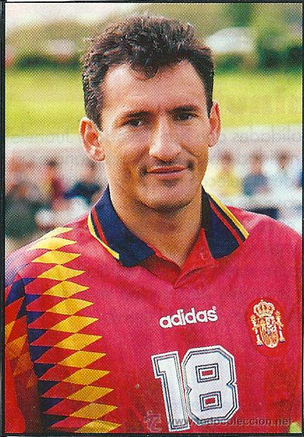 Collezionismo sportivo: SELECCI&Oacute;N ESPA&Ntilde;OLA DE F&Uacute;TBOL: Recorte de TXIKI BEGIRIST&Aacute;IN. 1994