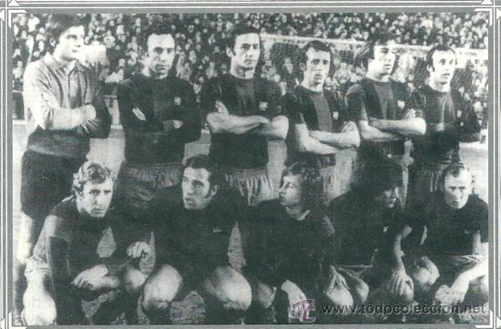 Colecionismo desportivo: BAR&Ccedil;A: Recorte del equipo del 0 a 5 del Bernab&eacute;u, en la temporada 73-74