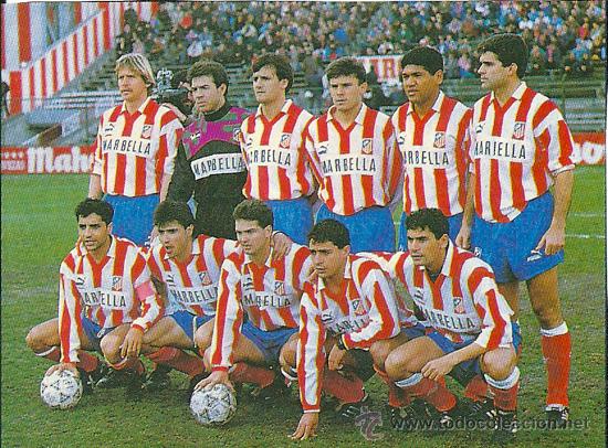 Colecionismo desportivo: ATL&Eacute;TICO DE MADRID: Recorte de la temporada 91-92
