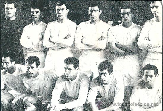 Colecionismo desportivo: REAL MADRID: Recorte de un equipo de 1966