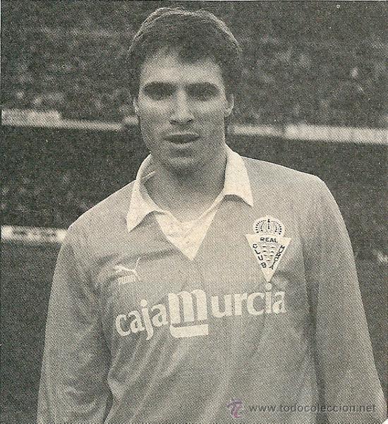 Colecionismo desportivo: REAL MURCIA: Recorte de MANOLO. Hacia 1990