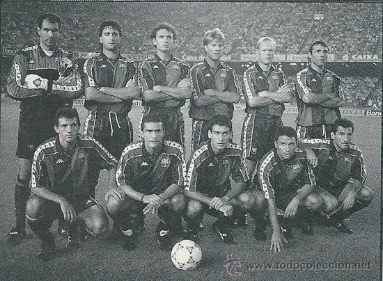 Collezionismo sportivo: BAR&Ccedil;A: Recorte de un equipo de la temporada 92-93