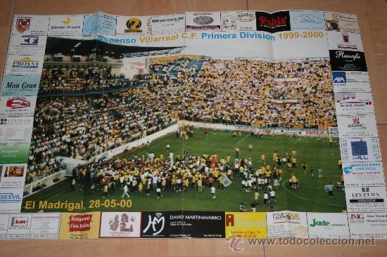 Sammelleidenschaft Sport: POSTER VILLARREAL C. F ASCENSO A 1&ordf; DIVISI&Oacute;N TEMPORADA 99-00